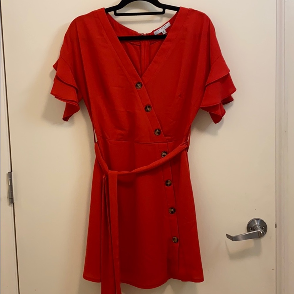 Red orange dress size M